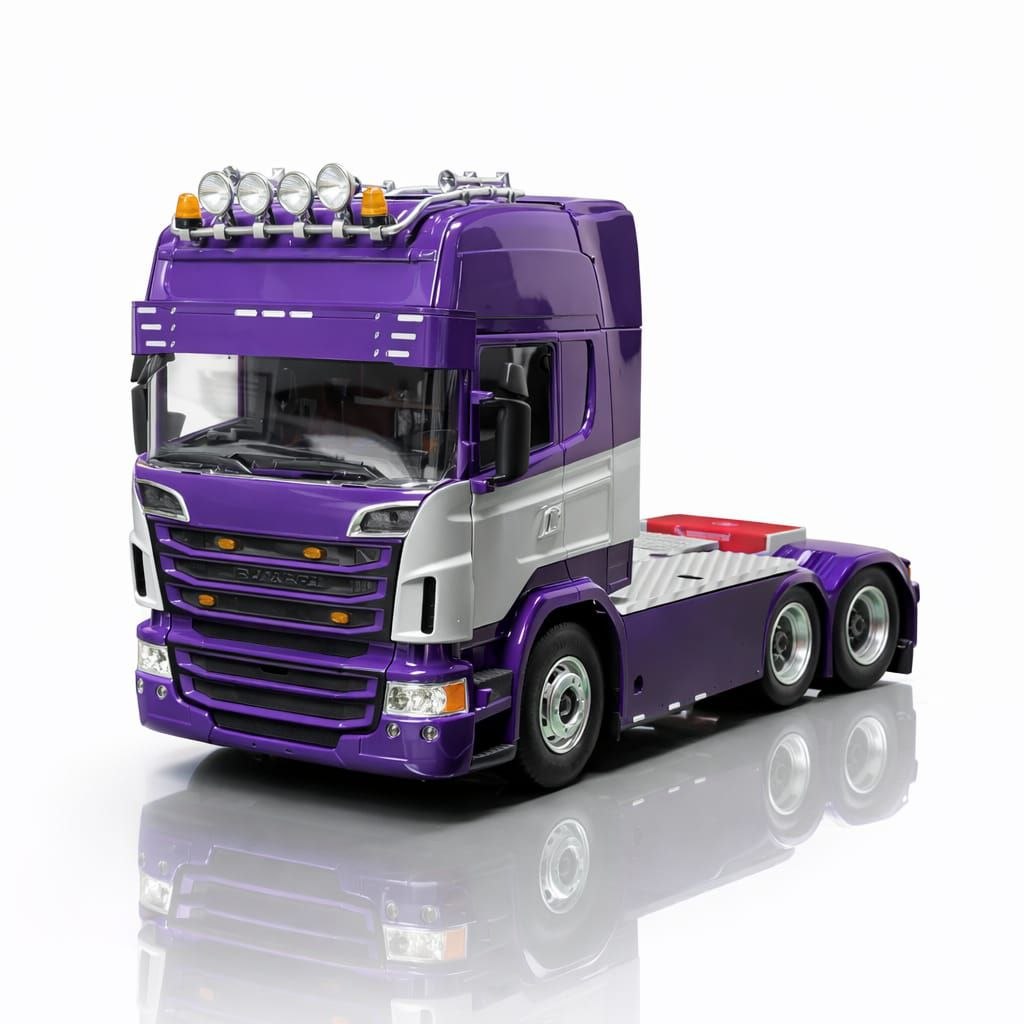 Scania R Highline 4x2 Roxa Customizada (Controle Remoto)