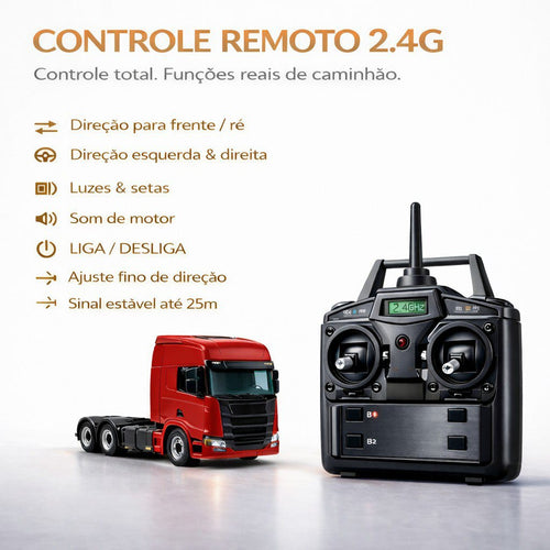 Caminhão Chevrolet C60 Basculante – Escala 1/14 (Controle Remoto)