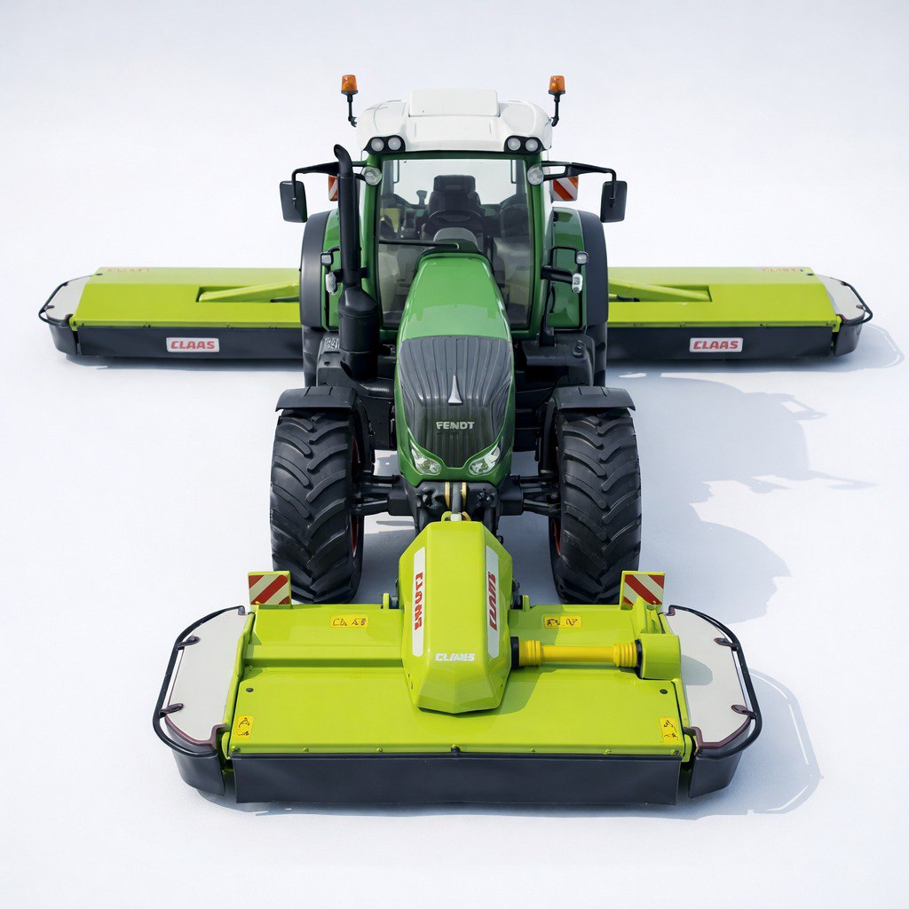 Conjunto Trator Agrícola com Segadeiras "Butterfly" - Escala 1/14 (Controle Remoto)