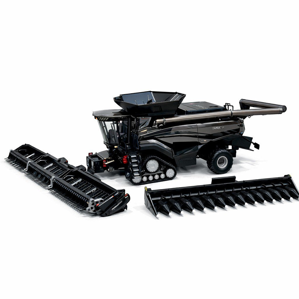 Miniatura Colheitadeira De Grãos Case Axial-flow 9250 All Black - 1/24 (Controle Remoto)