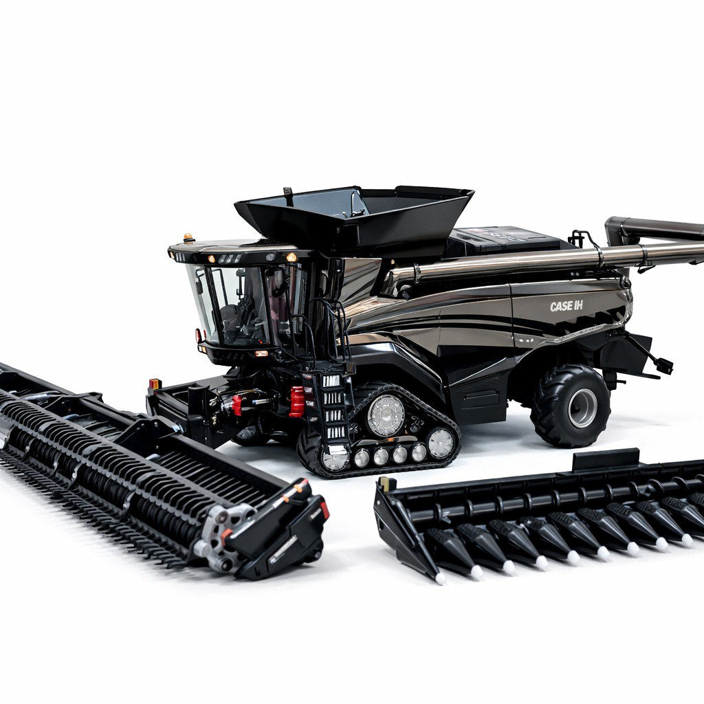 Miniatura Colheitadeira De Grãos Case Axial-flow 9250 All Black - 1/24 (Controle Remoto)