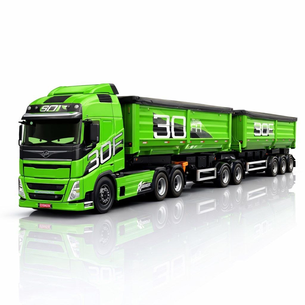 Scania Highline 6x4 Carga Lonada com LED Customizado Olho (Controle Remoto)