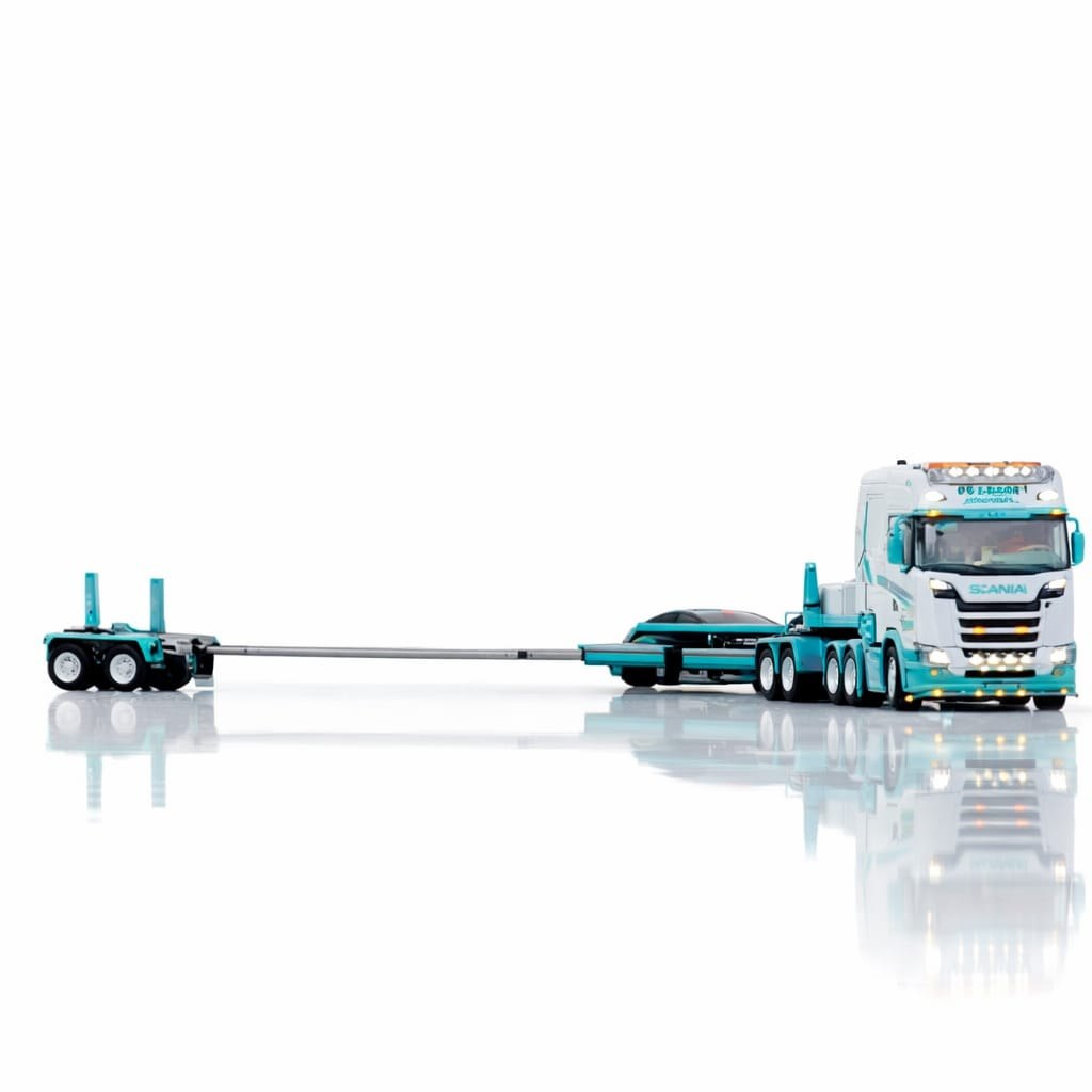 Scania S 10x4 Prancha Rebaixada Multi-Eixos (Controle Remoto)