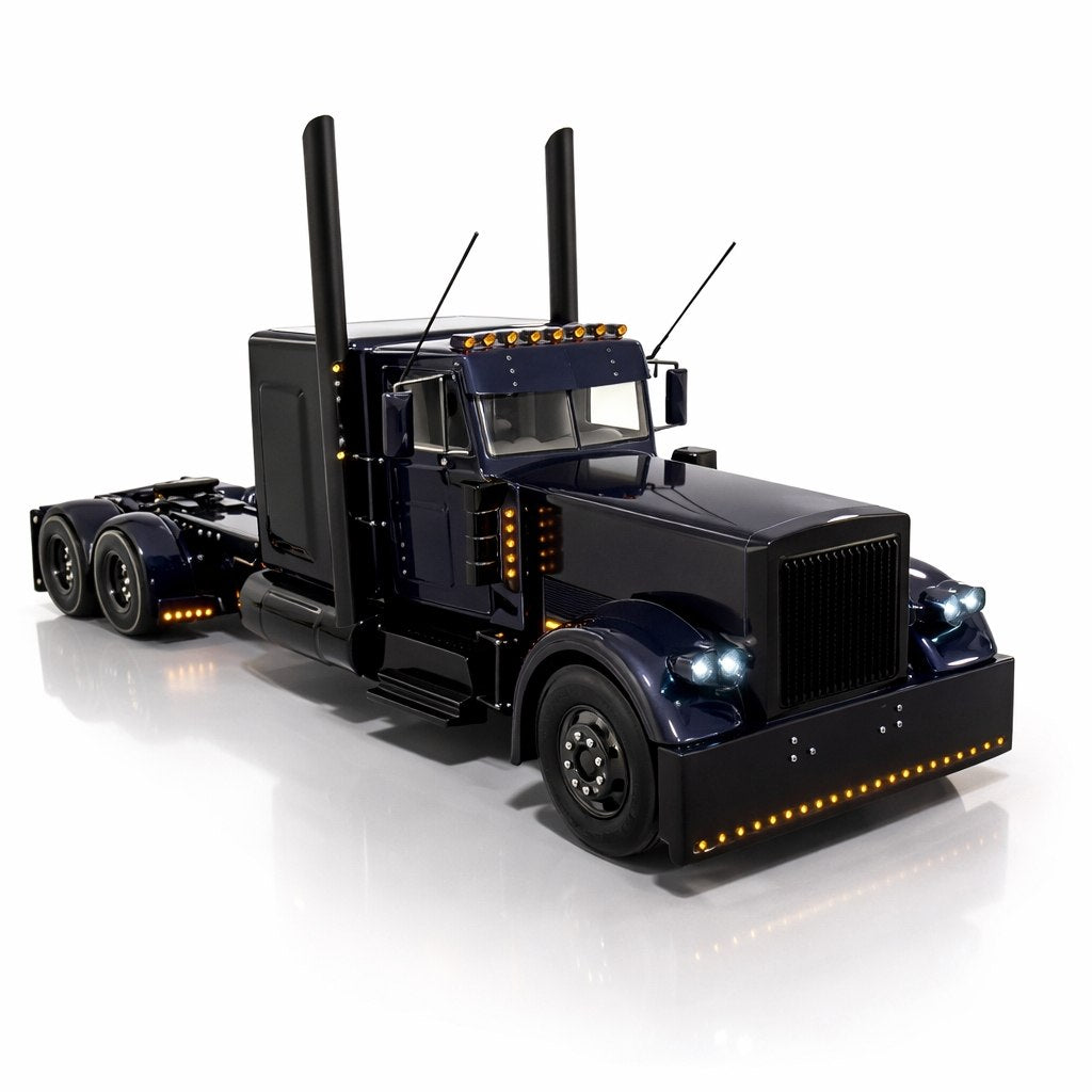 Peterbilt 389 6x4 Black Edition com LED Completo (Controle Remoto)